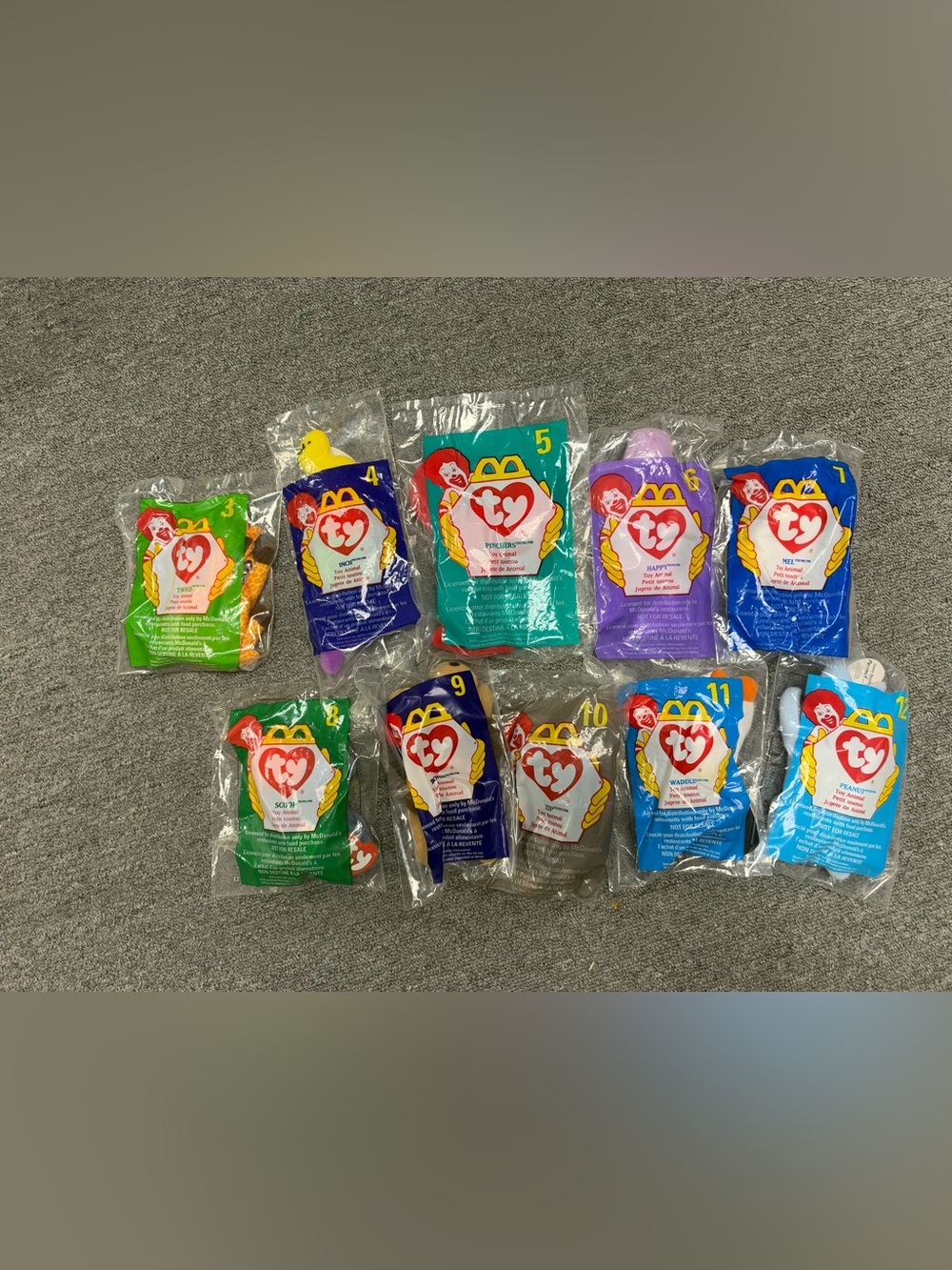 Ty Beanie Babies McDonald's Kids Toy Set - Assorted Colors